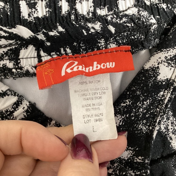 Rainbow Y2K Bubble Hem Micro Mini Skirt Size L - Picture 10 of 11